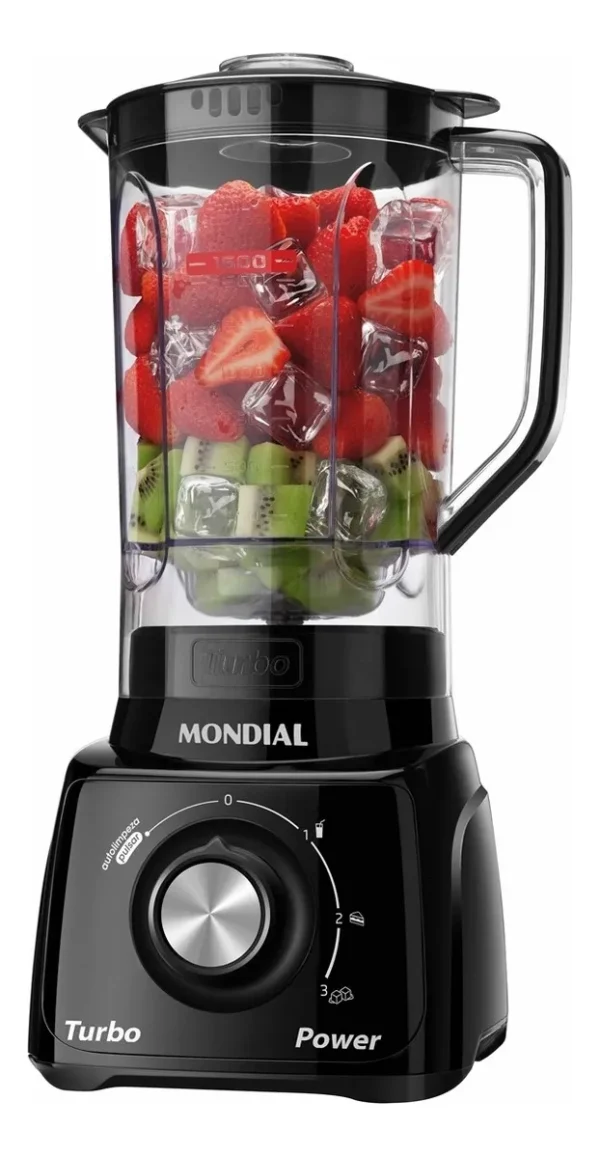 Liquidificador L-99-fb Turbo Power 2,2 L Potência De 550w Cor Preto Mondial - Imagem 4