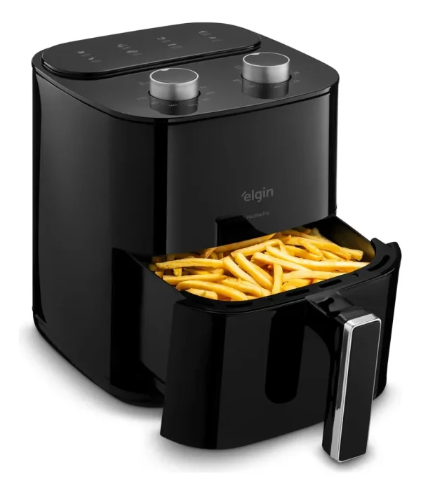 Fritadeira Air Fryer Elgin Facilita Fry 3,5 Litros Potência 1400w Cor Preta - Imagem 4